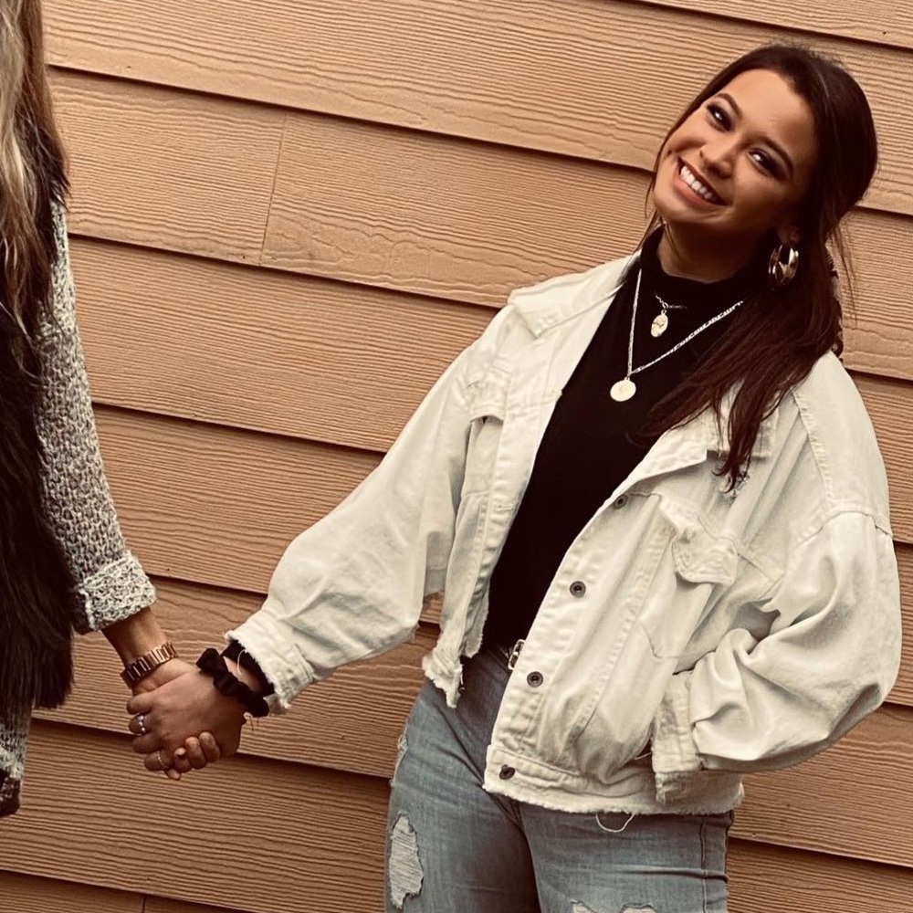 white denim jacket